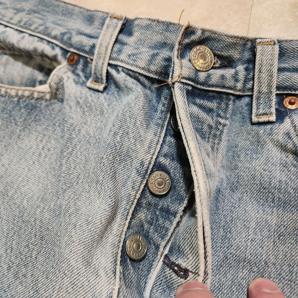 VTG 70s 80s Levis 501 501xx Selvedge Mens‎ 34x32 Button Fly Blue Denim Jeans